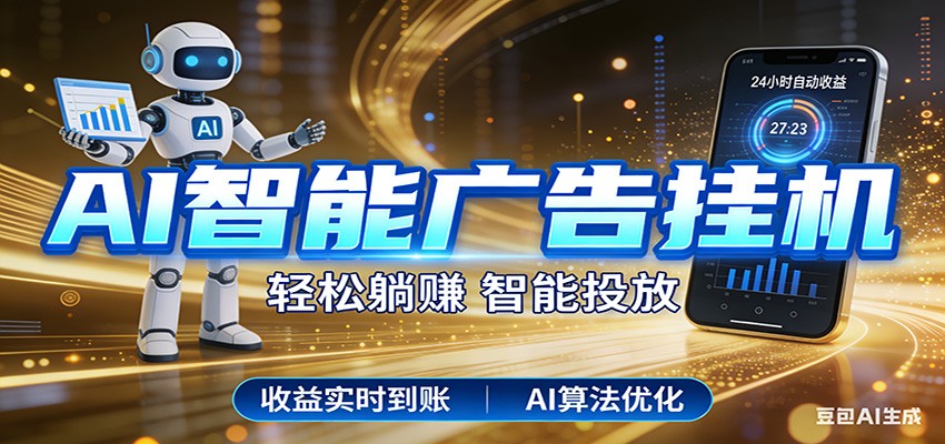 智能广告挂机新时代,利用碎片化时间实现稳定被动收益,AI帮你持续盈利-优优云网创