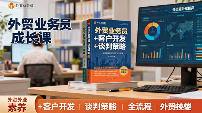 外贸业务员成长课:职业素养+客户开发+谈判策略、掌握全流程外贸技能-优优云网创