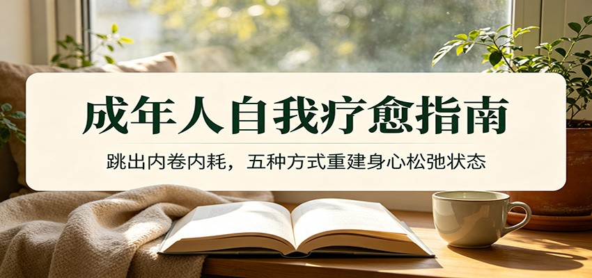 成年人自我疗愈指南:跳出内卷内耗,五种方式重建身心松弛状态-优优云网创