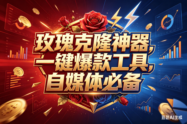 (18361期)玫瑰克隆神器,一键爆款ai工具,自媒体必备,60多个功能的详细教程-优优云网创