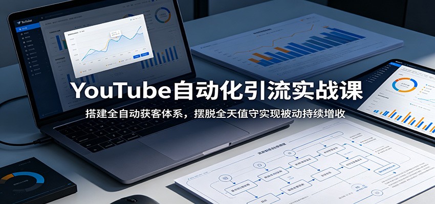 YouTube自动化引流实战课:搭建全自动获客体系,摆脱全天值守实现被动持续增收-优优云网创
