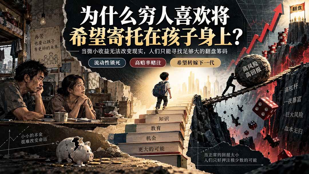 (20318期)社群精品文章:为什么穷人喜欢将希望寄托在孩子身上?-优优云网创-中创网