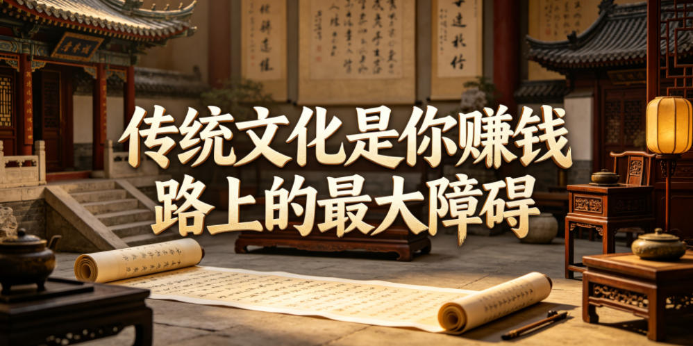 付费文章:传统文化是你賺钱路上的最大障碍-优优云网创