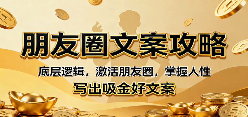 朋友圈文案攻略:底层逻辑,激活朋友圈,掌握人性,写出吸金好文案-优优云网创