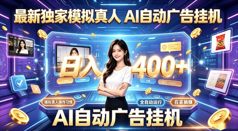 最新独家模拟真人,AI自动挂号挂G,日入400+,全程全自动运行,无需人工【揭秘】-优优云网创