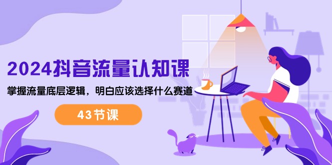 (10713期)2024抖音流量·认知课:掌握流量底层逻辑,明白应该选择什么赛道 (43节课)-优优云网创