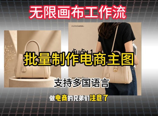无限画布工作流搭建教程,一键电商主图批量制作,批量下载,支持多国语言-优优云网创