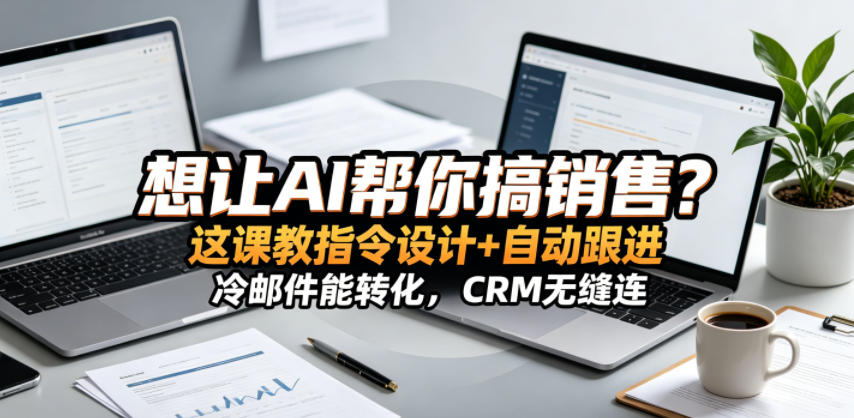 想让AI帮你搞销售?这课教指令设计+自动跟进,冷邮件能转化,CRM无缝连!【原创双语字幕】-优优云网创