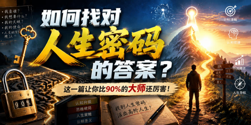 付费文章:如何找对人生密码的答案?这一篇让你比90%的大师还厉害!-优优云网创