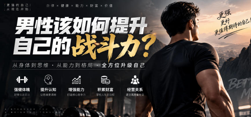 付费文章:男性该如何提升自己的战斗力?-优优云网创-中创网