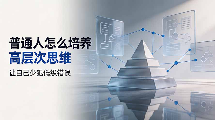 付费文章:普通人怎么培养高层次思维,让自己少犯低级错误-优优云网创