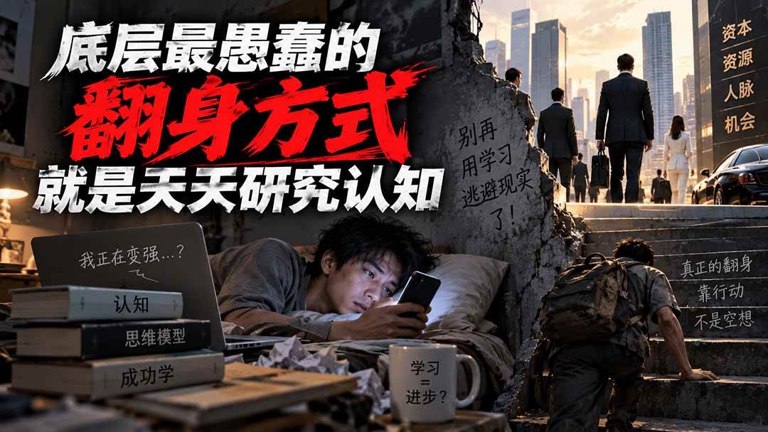 (20383期)付费文章:底层最愚蠢的翻身方式就是天天研究认知 (20383期)付费文章:底层最愚蠢的翻身方式就是天天研究认知