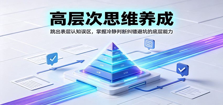 高层次思维养成:跳出表层认知误区,掌握冷静判断纠错避坑的底层能力-优优云网创