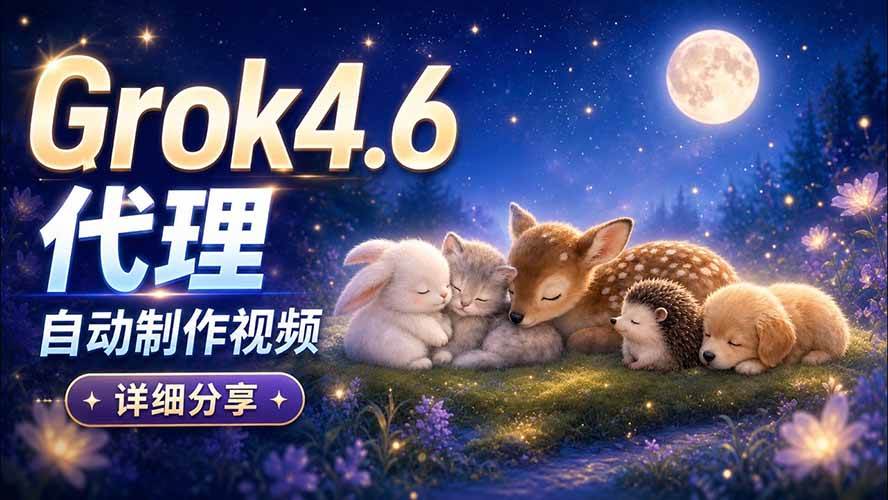 (20560期)Grok 4.6 代理自动制作视频!从提示词到成片全流程详细分享|AI Agent 实操分享-优优云网创-中创网