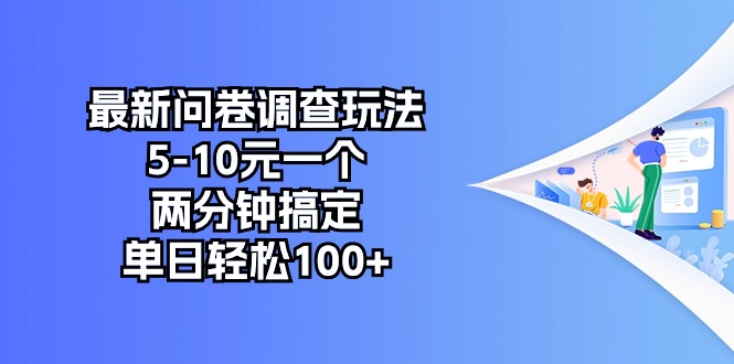 (10606期)最新问卷调查玩法,5-10元一个,两分钟搞定,单日轻松100+-优优云网创