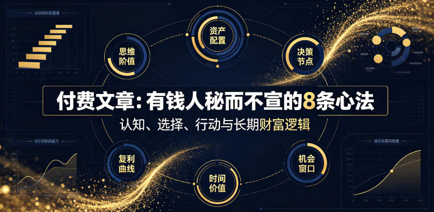 付费文章:有钱人秘而不宣的8条心法-优优云网创