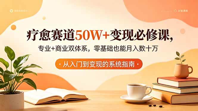(18523期)疗愈赛道50W+变现必修课,专业+商业双体系,零基础也能月入数十万-优优云网创