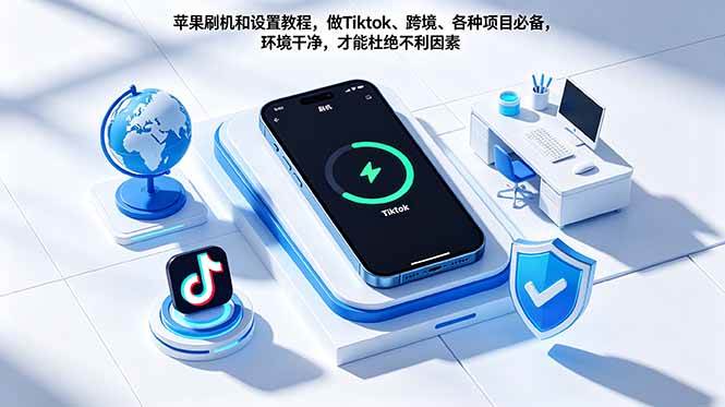 （18558期）苹果刷机和设置教程，做Tiktok、跨境、各种项目必备，环境干净，才能杜绝不利因素-优优云网创