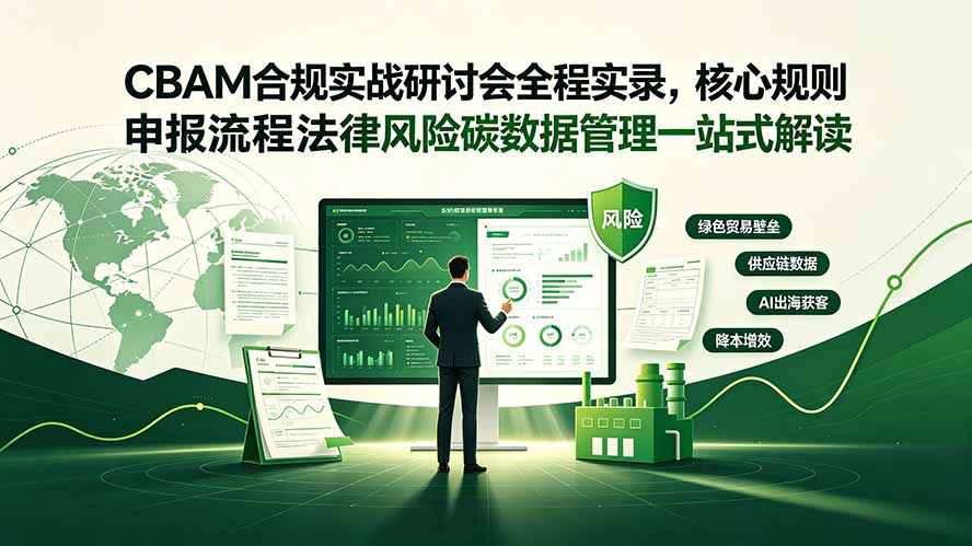 CBAM合规实战研讨会全程实录，核心规则申报流程法律风险碳数据管理一站式解读-优优云网创