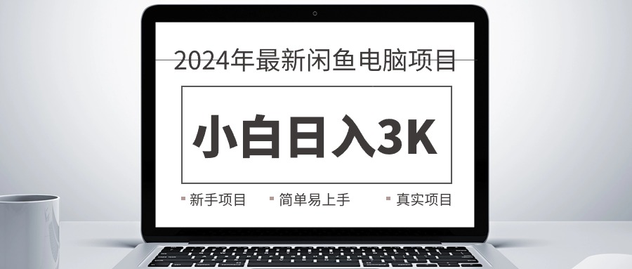 （10846期）2024最新闲鱼卖电脑项目，新手小白日入3K+，最真实的项目教学-优优云网创