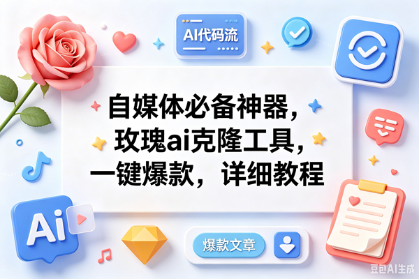(18882期)玫瑰克隆ai工具,一键爆款ai工具,自媒体必备神器,50多个功能,详细教程-优优云网创