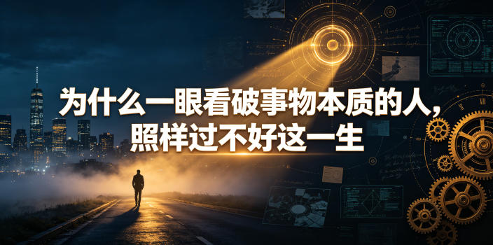 付费文章：为什么一眼看破事物本质的人，照样过不好这一生-优优云网创