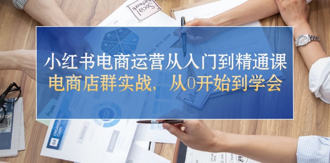 (10937期)小红书电商运营从入门到精通课,电商店群实战,从0开始到学会-优优云网创