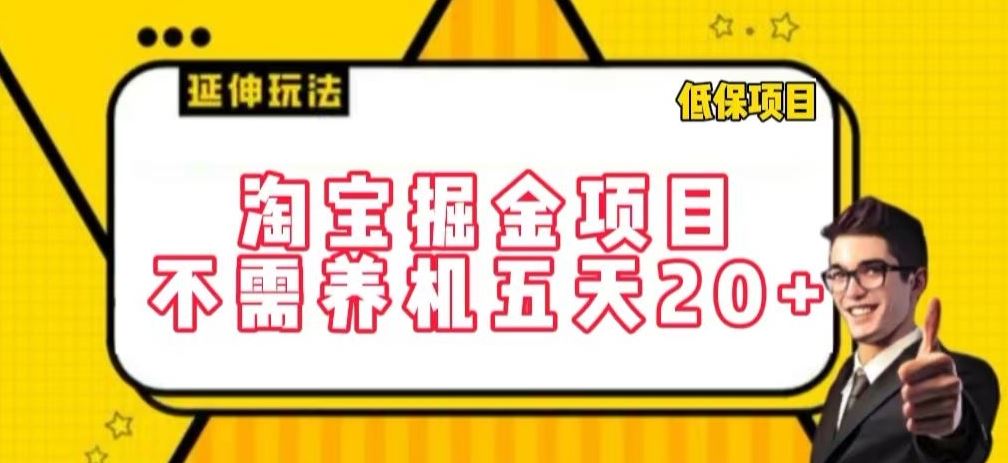 淘宝掘金项目,不需养机,五天20+,每天只需要花三四个小时【揭秘】-优优云网创