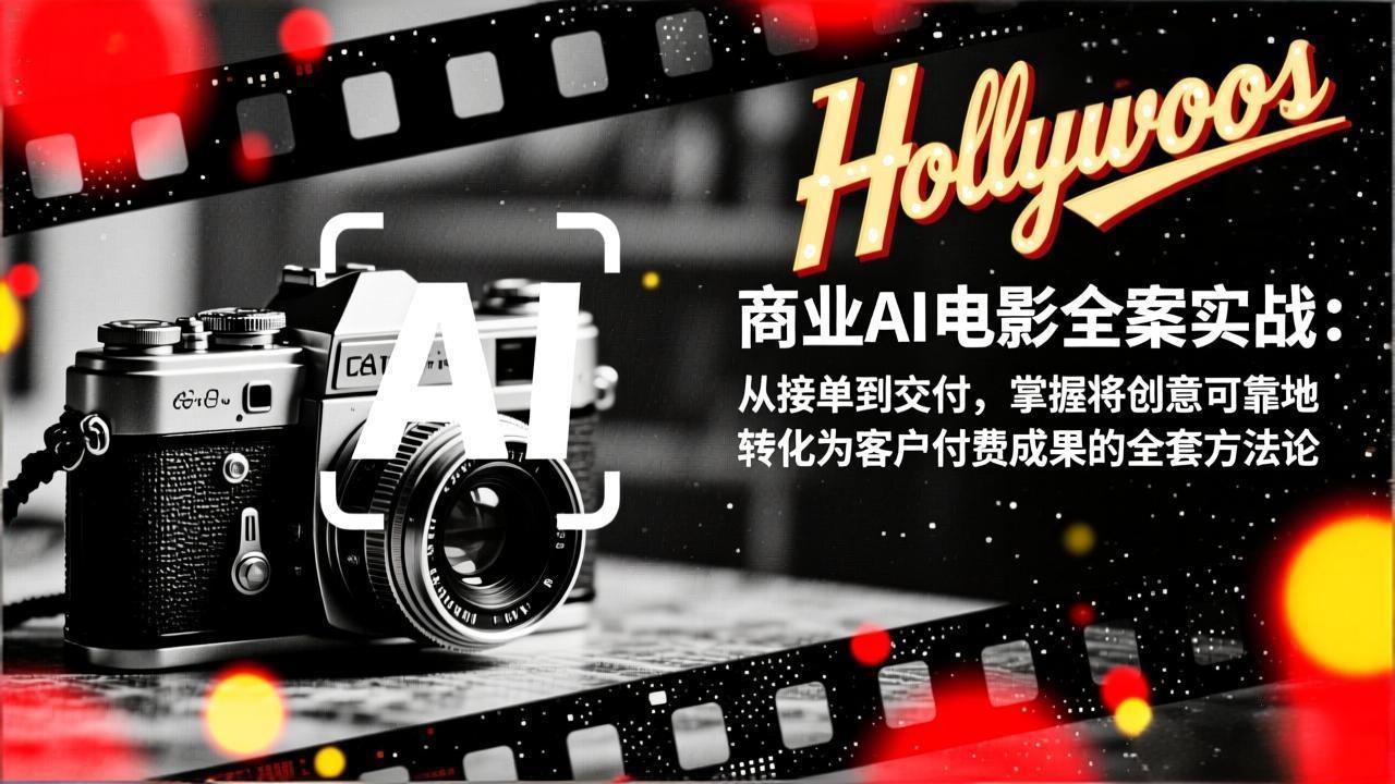 商业AI电影全案实战:从接单到交付,掌握将创意可靠地转化为客户付费成果的全套方法论-优优云网创