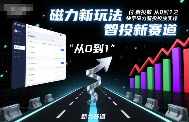 ⁤‍⁤⁢⁤‬⁤‌⁢⁣‍‬⁤⁣‬⁤‬⁣‬⁤‬‍‍⁢‬⁡⁢⁣⁢‍⁤‬‬‌⁣付费投放从0到1之快手磁力智投投放实操，磁力新玩法，智投新赛道-优优云网创
