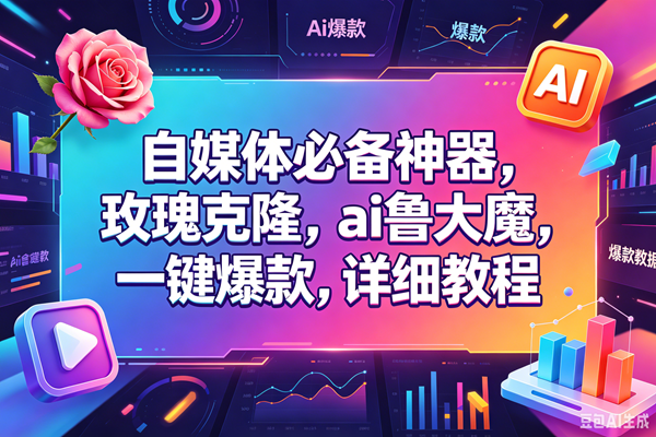 (18531期)玫瑰克隆,一键ai神器,爆款工具,自媒体必备,60多个功能的详细教程-优优云网创