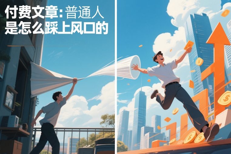 付费文章:普通人是怎么踩上风口的-优优云网创