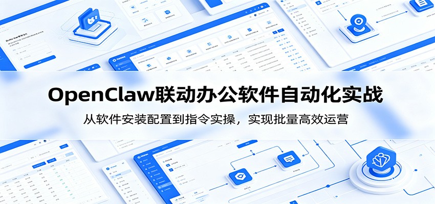 OpenClaw自动化实操课：从软件安装配置到指令实操，实现批量高效运营-优优云网创