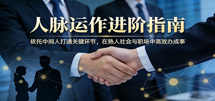 付费文章:人脉运作进阶指南,依托中间人打通关键环节,在熟人社会与职场中高效办成事-优优云网创