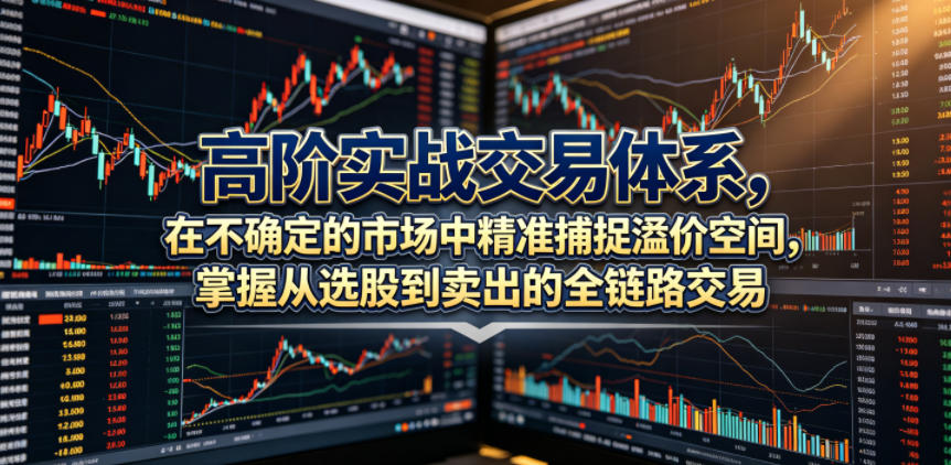 高阶实战交易体系,在不确定的市场中精准捕捉溢价空间,掌握从选股到卖出的全链路交易心法(更新6月)-优优云网创
