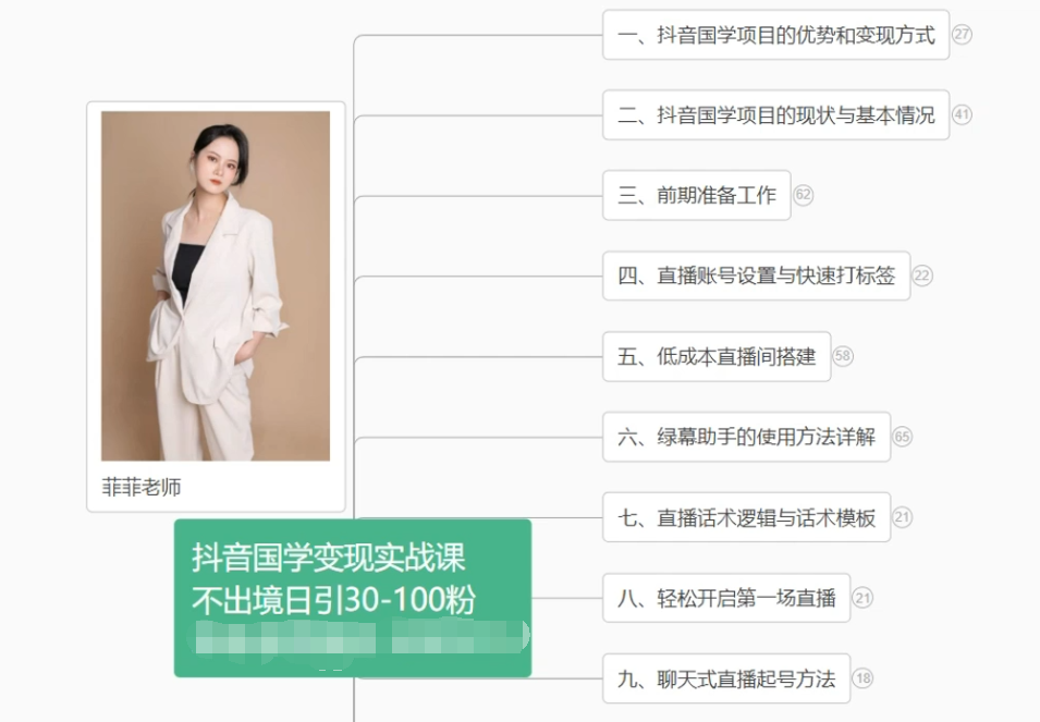 抖音国学变现项目:不出境日引30-100粉实战课程-优优云网创