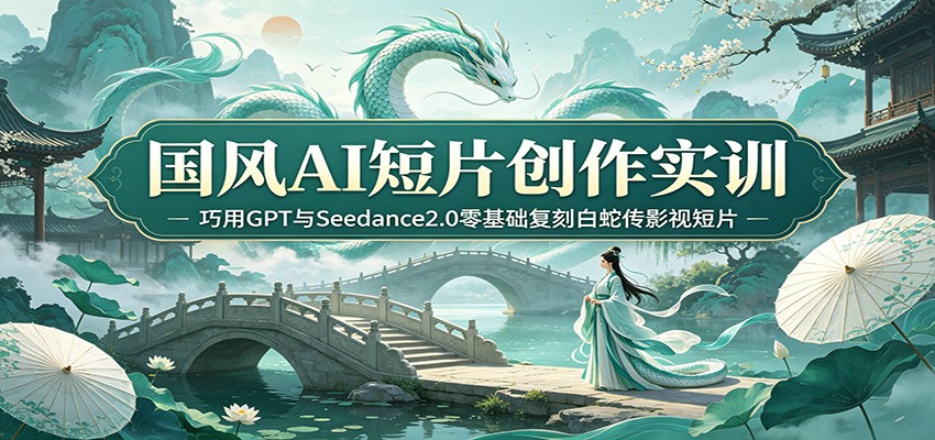 国风AI短片创作实训:巧用GPT与Seedance2.0零基础复刻白蛇传影视短片-优优云网创
