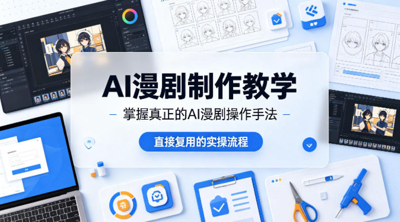AI漫剧制作教学,带你掌握真正的AI漫剧操作手法,直接复用的实操流程-优优云网创